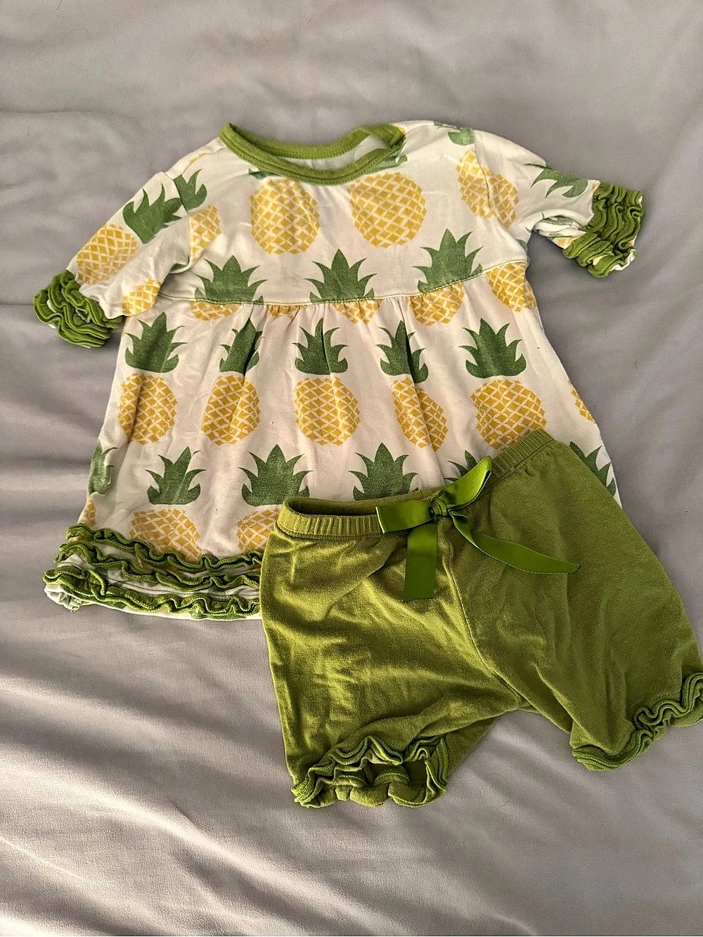 Kickee Pants Short Sleeve Tunic and Shorts Set, 12-18 Months